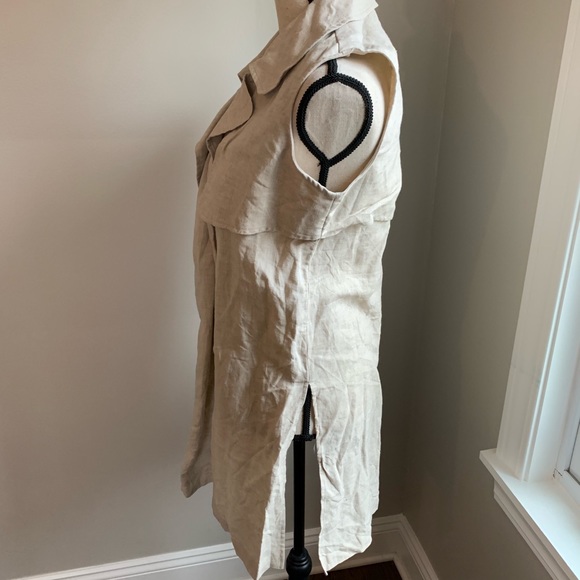 ANTONIO MELANI Vest 100% linen beach cover up - Picture 2 of 6